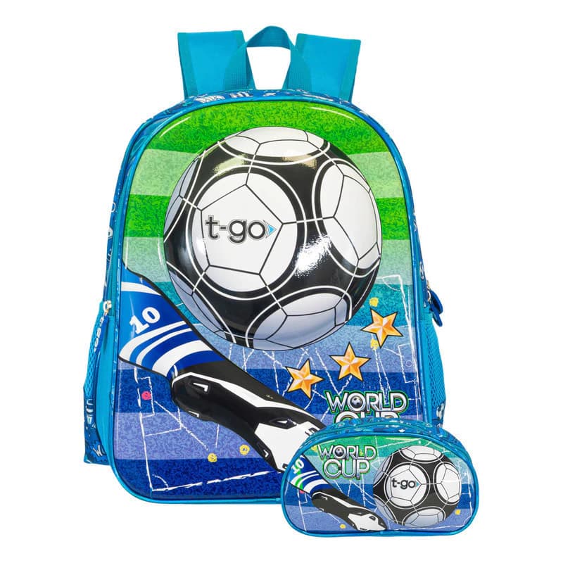 Kit Escolar | Mochila Pelota 3D + Cartuchera