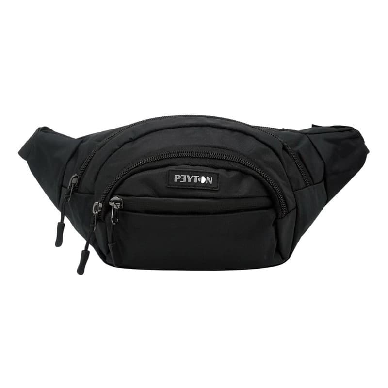 Riñonera Hombre Mujer Deportiva Urban Vintage Celular Diseño — Negro modelo 51201
