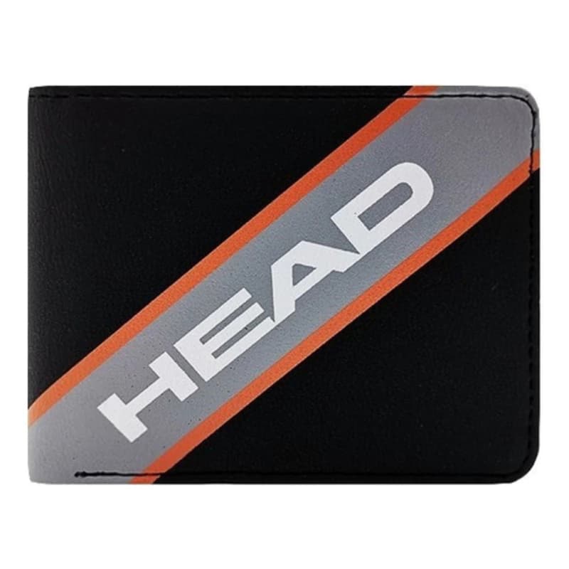 Billetera Head Eco Cuero PU Hombre 12 Tarjetas con Caja de Regalo — Naranja