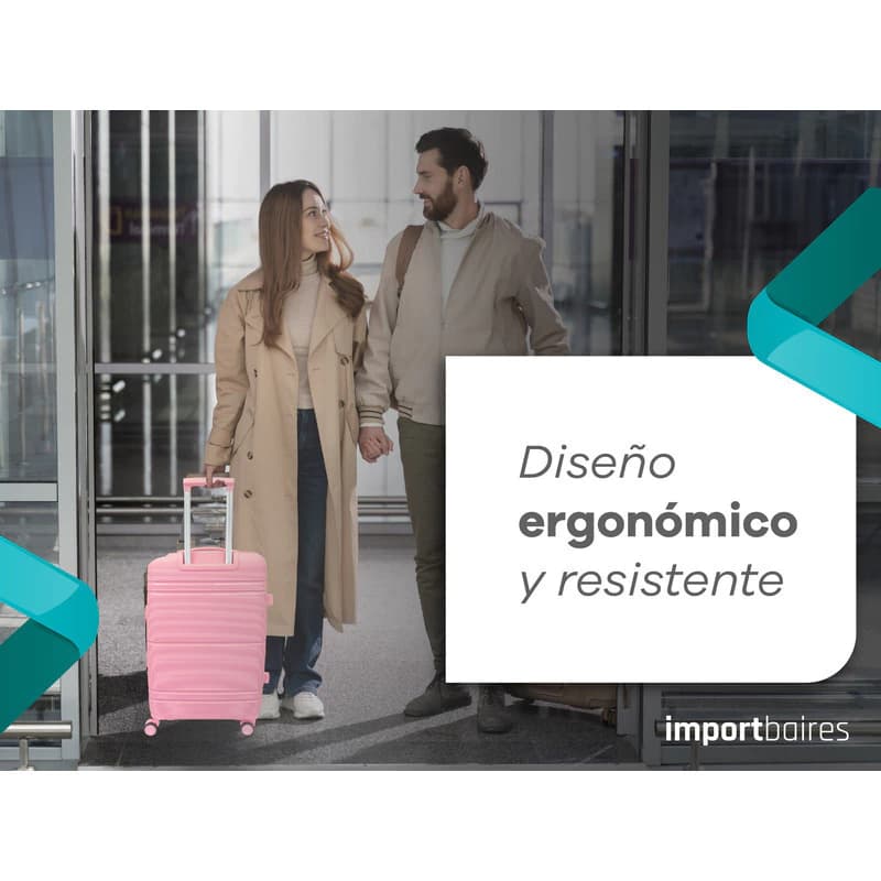Valija Bagcherry 241 Mediana Rígida 41x62x25 Cm 4 Ruedas