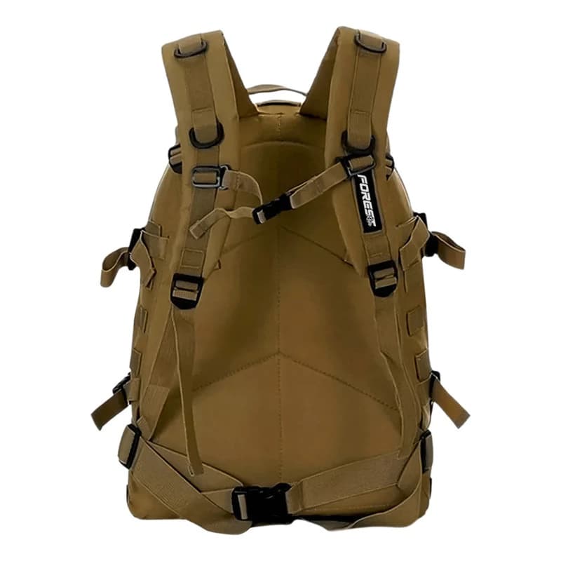 Mochila Táctica Forest 30L Sistema MOLLE – Trekking y Camping — Marrón claro 14862