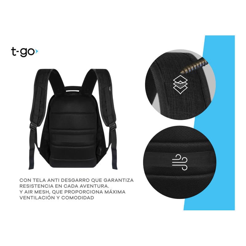 Mochila Porta Notebook Laptop Acolchada Reforzada Gran Capacidad Ejecutiva Urbana Gym Deportiva Unisex Hombre Mujer