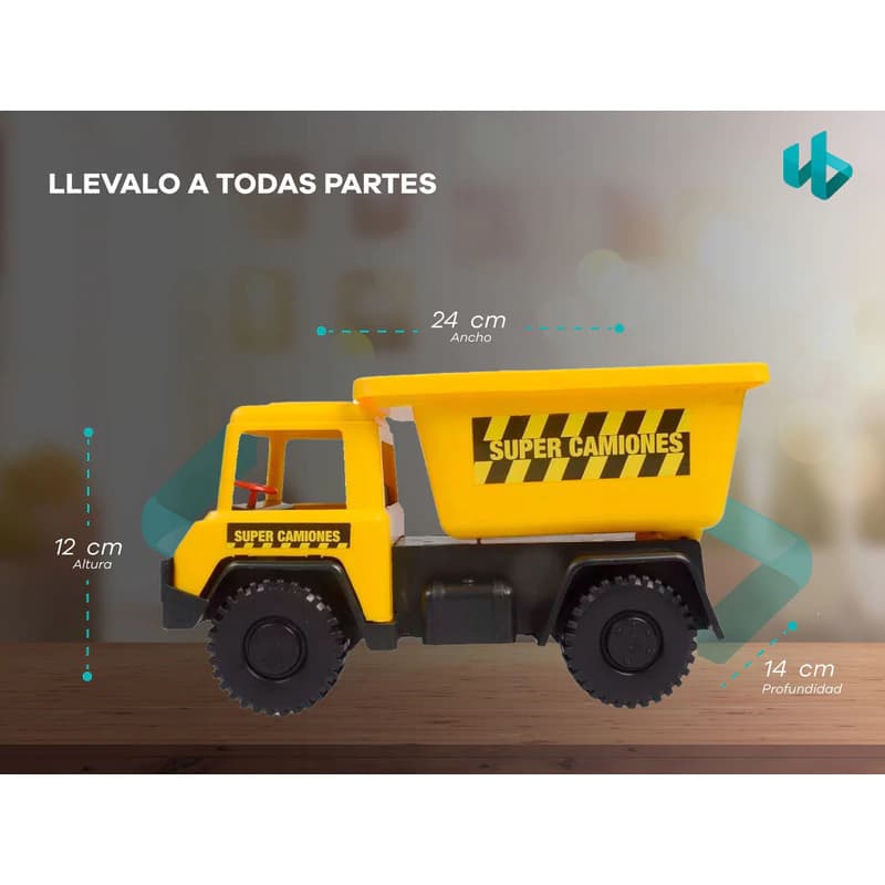 Camiones de Juguete Lionel's 20cm — Set para Niños con Diseño Realista — Marrón claro / Camión Gendarmeria