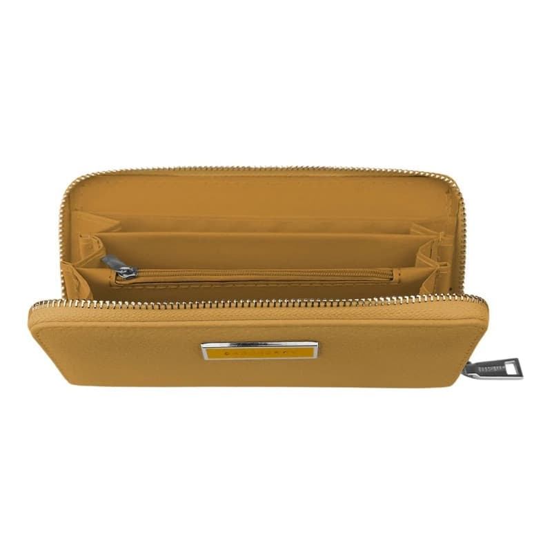 Billetera Monedero Mujer Bagcherry Eco Cuero con 8 Tarjeteros y Monedero — Negro / Liso