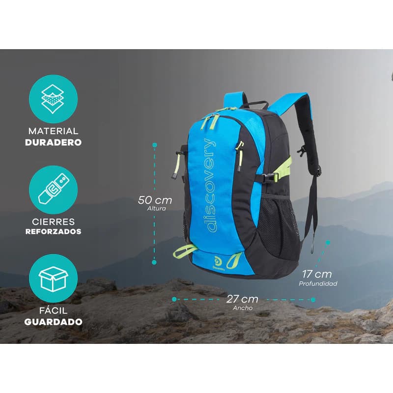 Mochila Discovery Urbana Camping 35L Portanotebook 15,6" Unisex