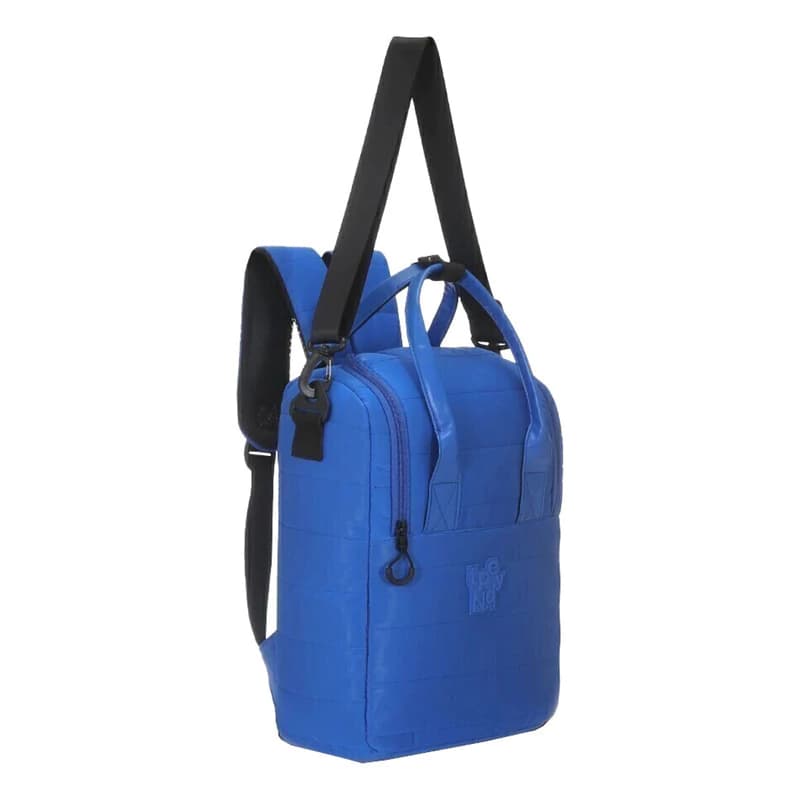 Bolso Matero Mochila Acolchada Trendy 3 Compartimentos Poliéster — Azul 16330