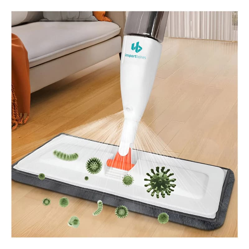 Mopa Plana Spray Mop Importbaires Rociador 4 Repuestos
