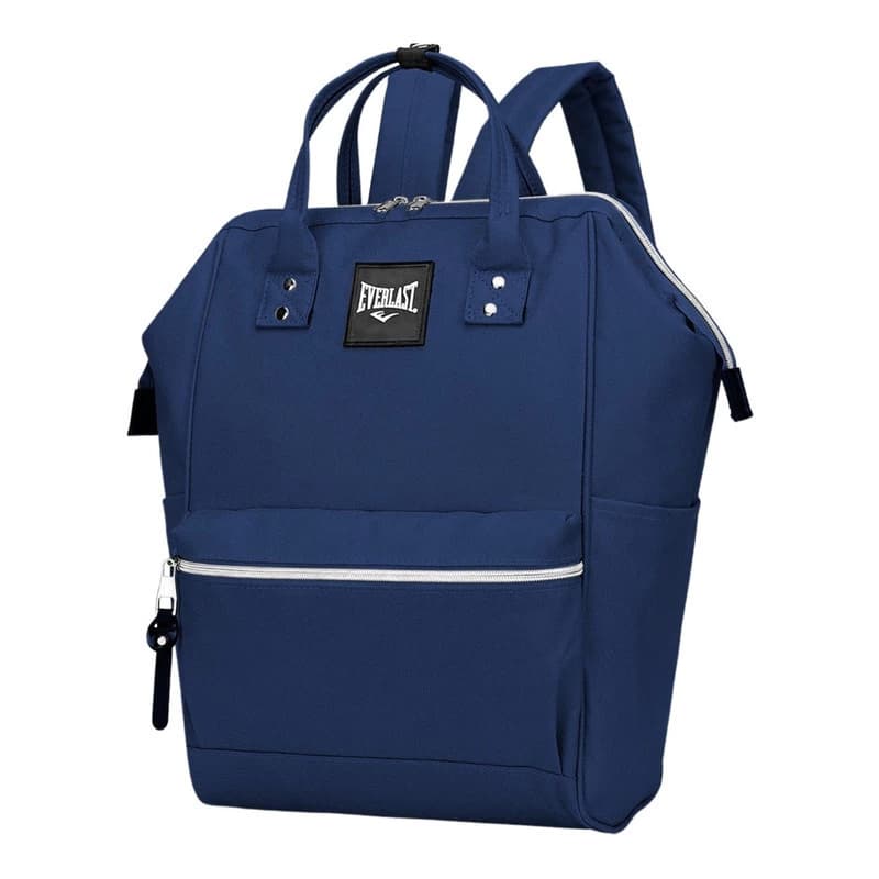 Mochila Urbana Everlast Mujer Nylon Antirrobo Apertura Boca de Pez 20 L — Azul oscuro / 21908