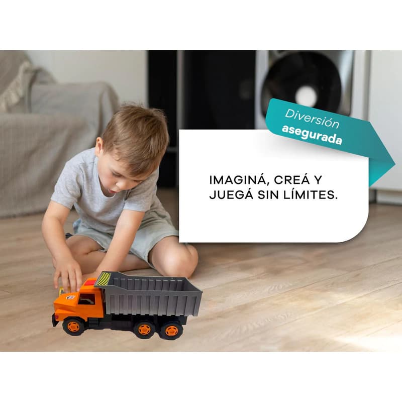 Camión Scania Arenero Volcador de Juguete Lionel's — Resistente y Detallado