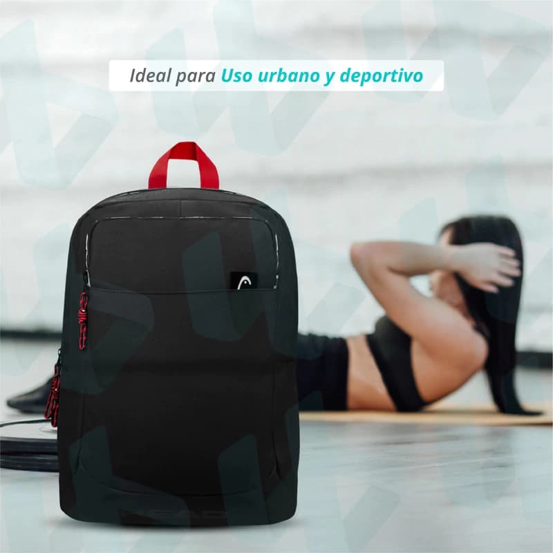 Mochila Urbana Head 21L "Invisible Zippers" para Notebook 15.6" | Minimalista — Gris 27404