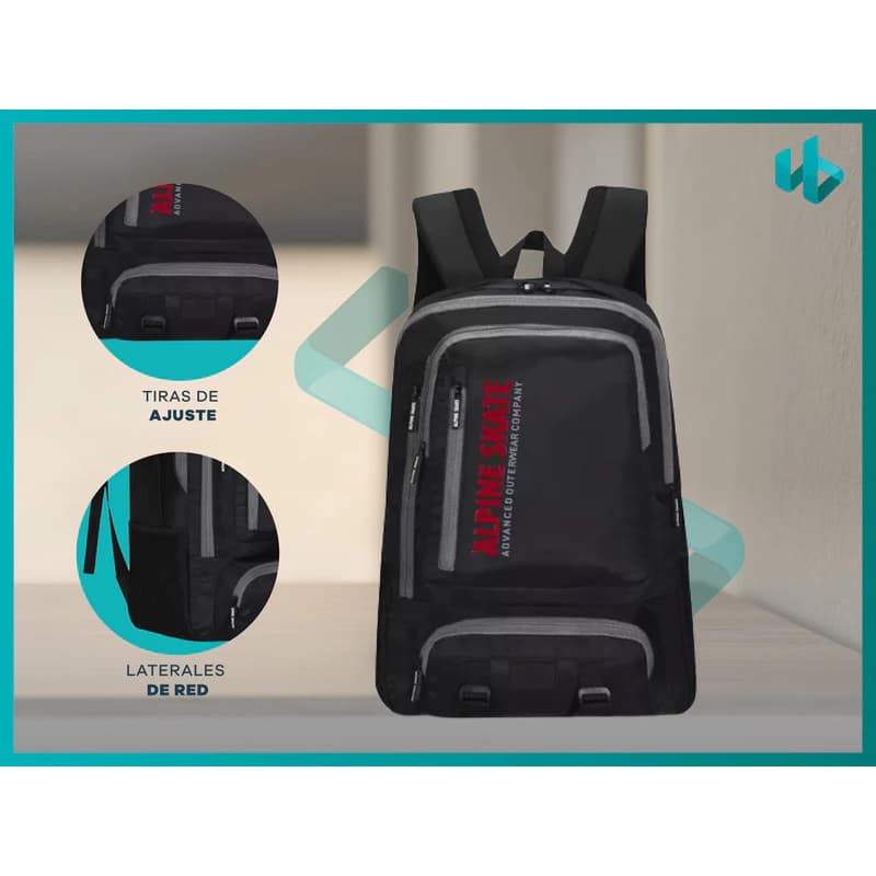 Mochila de Viaje Alpine Skate 16931 – 40 L, porta notebook 15,6" y mat de yoga