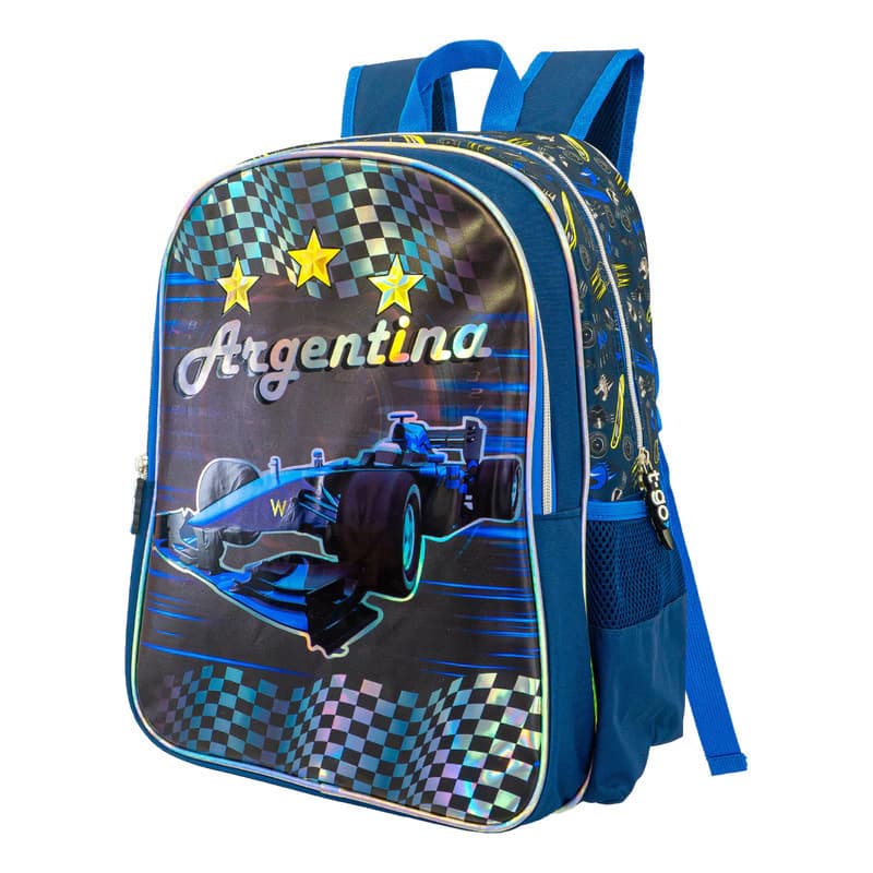 Mochila 25L Escolar | T-go — Azul / 3 ESTRELLAS F1