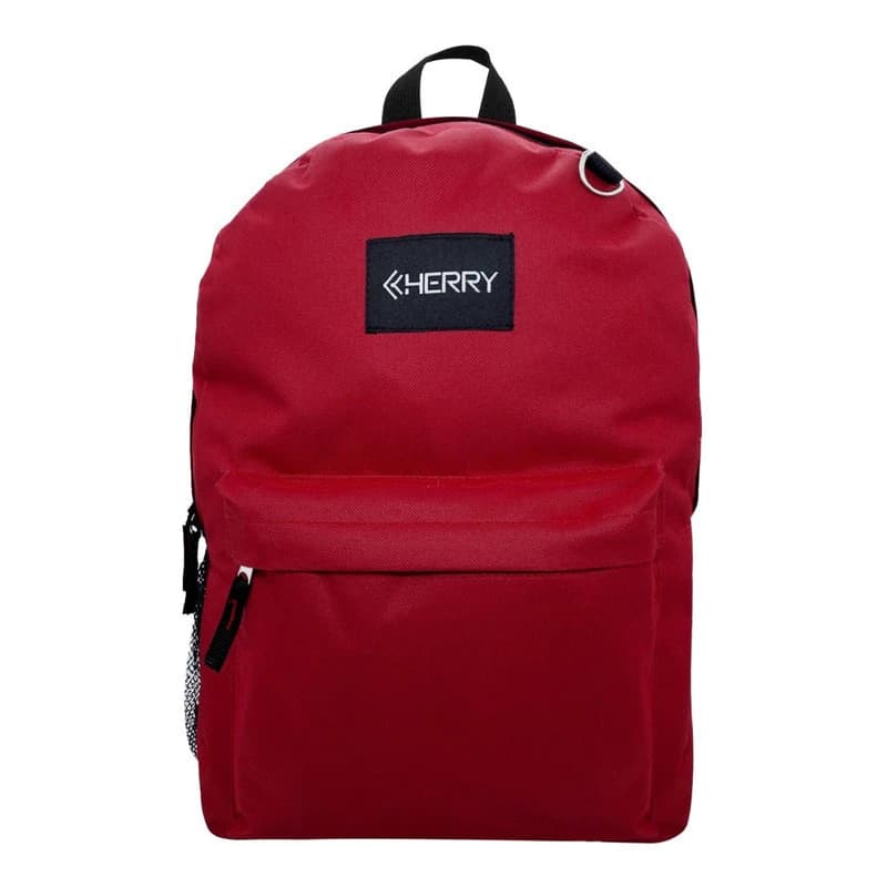 Mochila Urbana Escolar Bagcherry 19L Cordura Nylon Reforzada | Cabe Notebook 15.6" — Rojo / Nylon