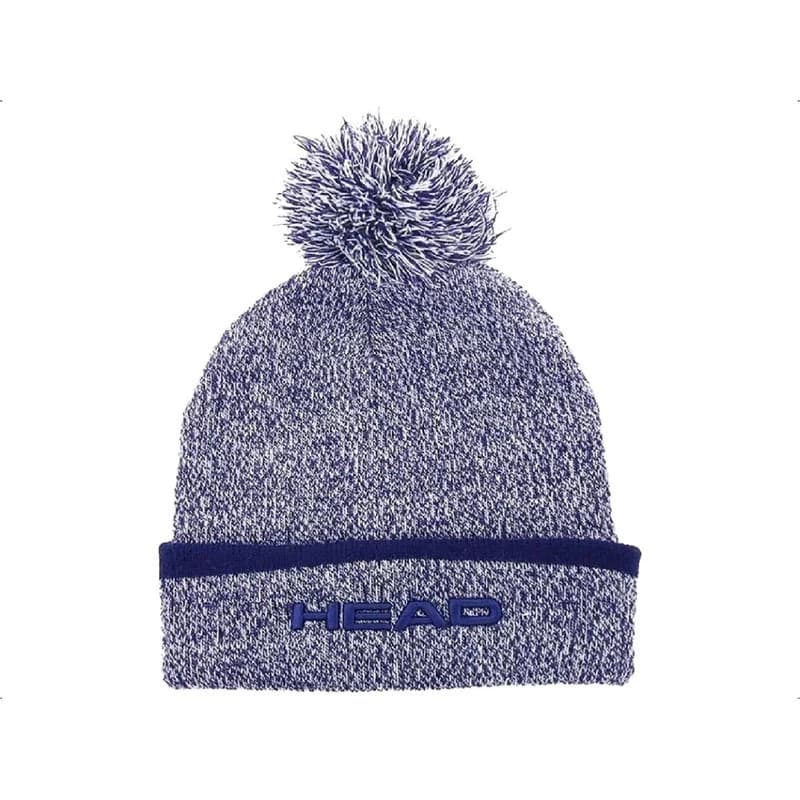 Gorro con Pompón Head Unisex Invierno | Acrílico Suave Abrigado — Azul / Único