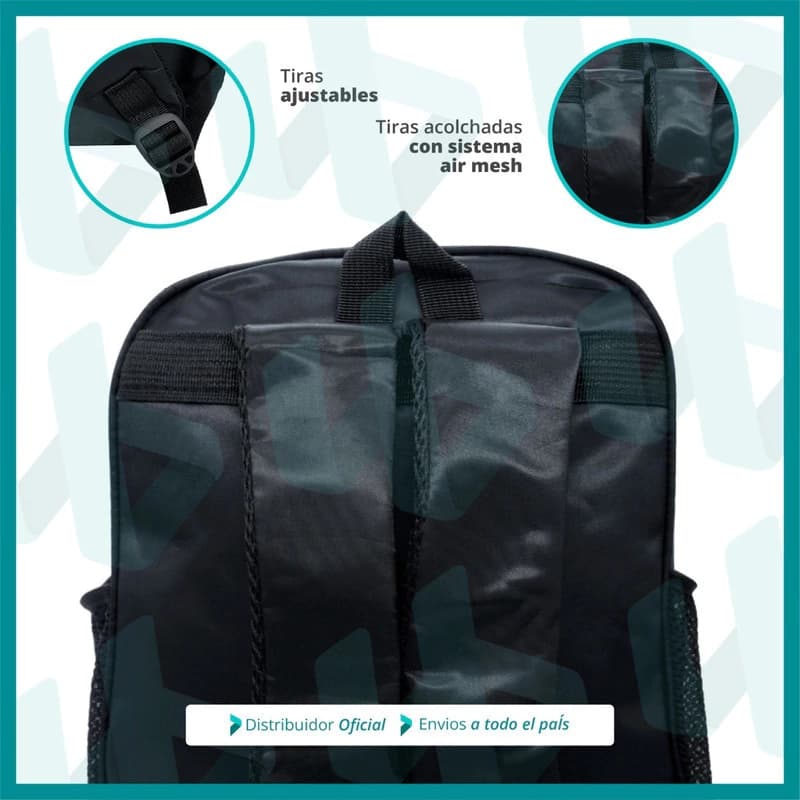 Mochila Escolar Infantil 3D Fútbol | Preescolar y Nivel Inicial — Azul