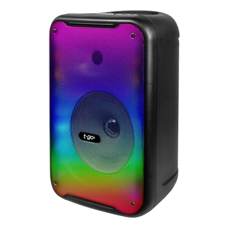 Parlantes Bluetooth T-Go Bermudas 8" TWS x2 con Micrófono y Luces LED