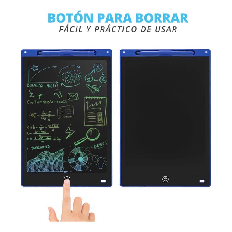 Pizarra Mágica Infantil Grande 12" T-Go — Dibujo Digital sin Papel — Rosa
