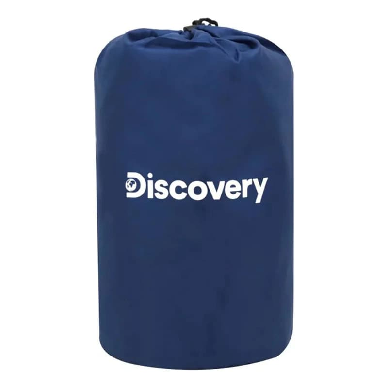 Colchón Inflable 1 Plaza Discovery 50D TPU con Bomba de Pie y Almohada — Gris 17898