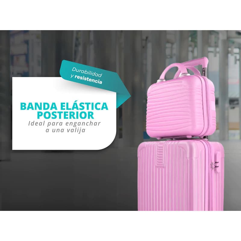 Set Valija Chica Carry On De Cabina + Mini Valija Neceser