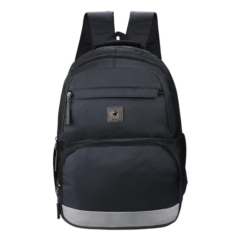 Mochila Porta Notebook 15.6" Wellington Polo Club Urbana Nylon 45cm 20L — Gris 15702 / Liso