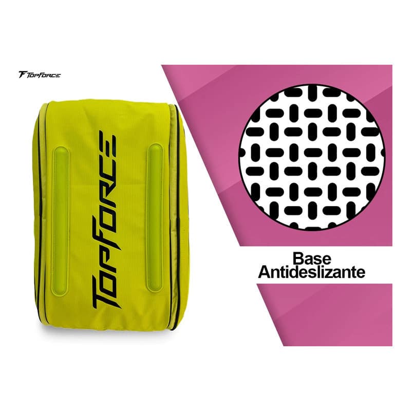 Mochila Paletero Top Force Portapelotas 4 Bolsillos Gris | 59 cm