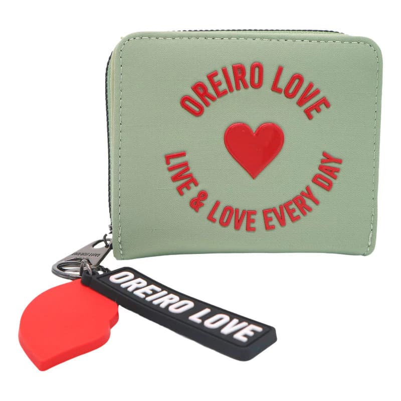 Billetera Las Oreiro Per Tutti con Llavero Desmontable – Nylon Premium — Mint 27886 / Oreiro Love