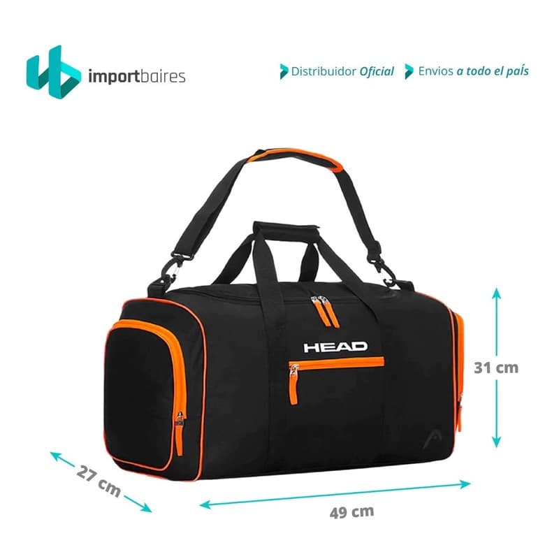 Bolso Head grande: capacidad y resistencia en tus viajes — Azul 15291 / Único