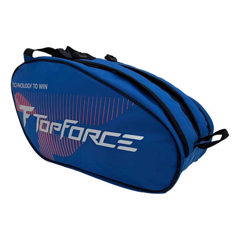 Bolso Padel Paletero Top Force Reforzado Amplio — Azul