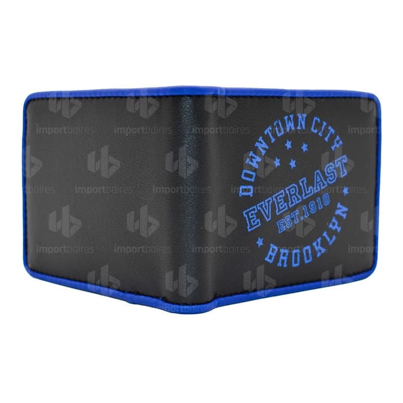 Billetera Everlast Eco Cuero Hombre Estampada 12 Tarjetas Caja Regalo
