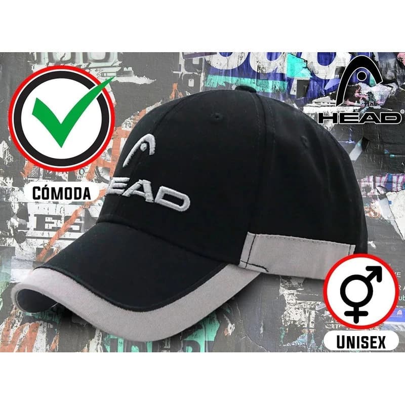 Gorra Trucker Camionera Head Original | Visera Plana Unisex — Azul modelo 12476 / 53 a 57cm