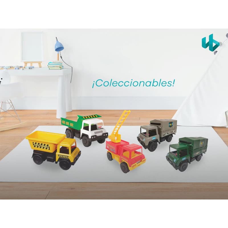 Camiones de Juguete Lionel's 20cm — Set para Niños con Diseño Realista — Marrón claro / Camión Gendarmeria