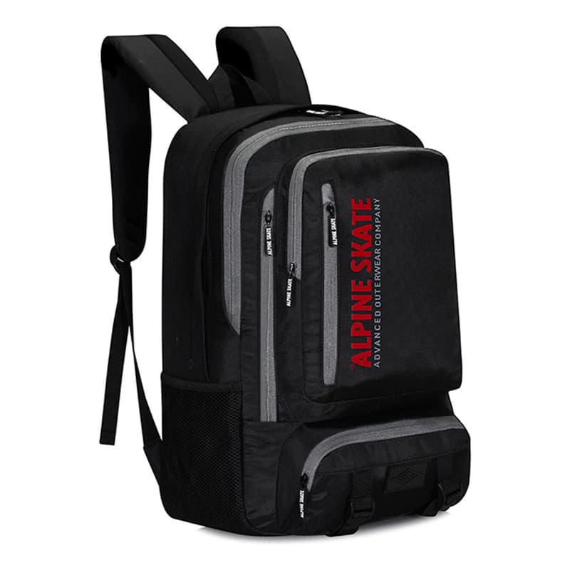 Mochila de Viaje y Trekking Alpine Skate 40 L — Negro Rayas