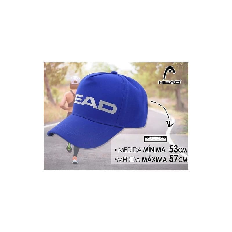 Gorra Trucker Camionera Head Original | Visera Plana Unisex — Azul modelo 12476 / 53 a 57cm