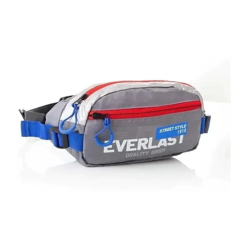 Riñonera Everlast Urbana Impermeable Cruzada o Cintura Unisex — Gris Modelo 26995