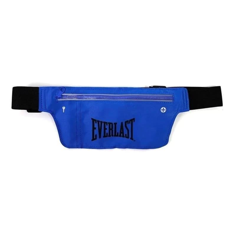 Riñonera Deportiva Everlast Unisex con Doble Bolsillo y Banda Reflectante — Azul