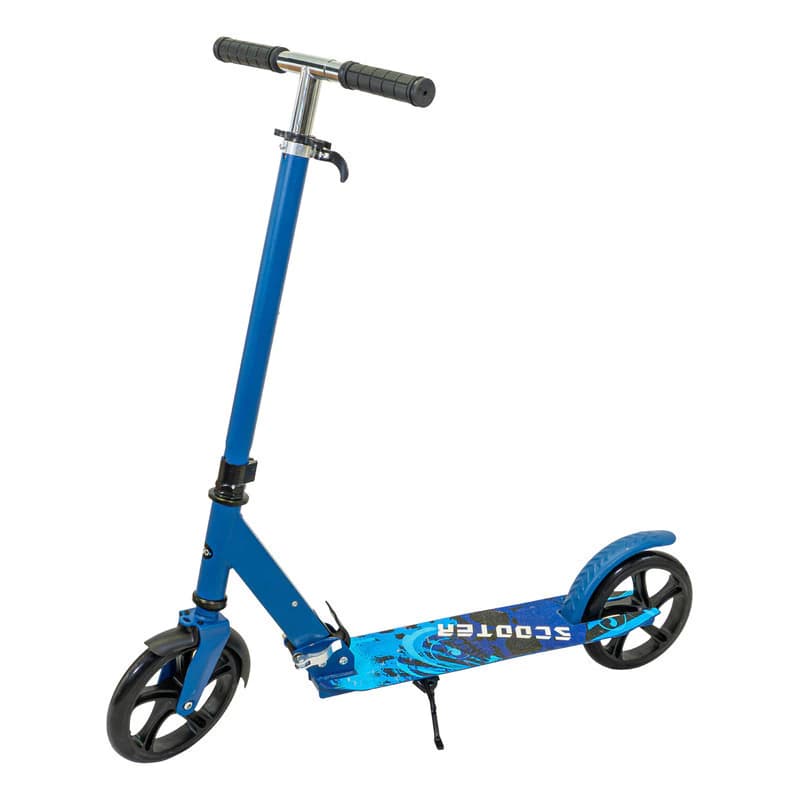 Monopatín Urbano T-go Plegable Reforzado Ruedas Abec7 — Azul
