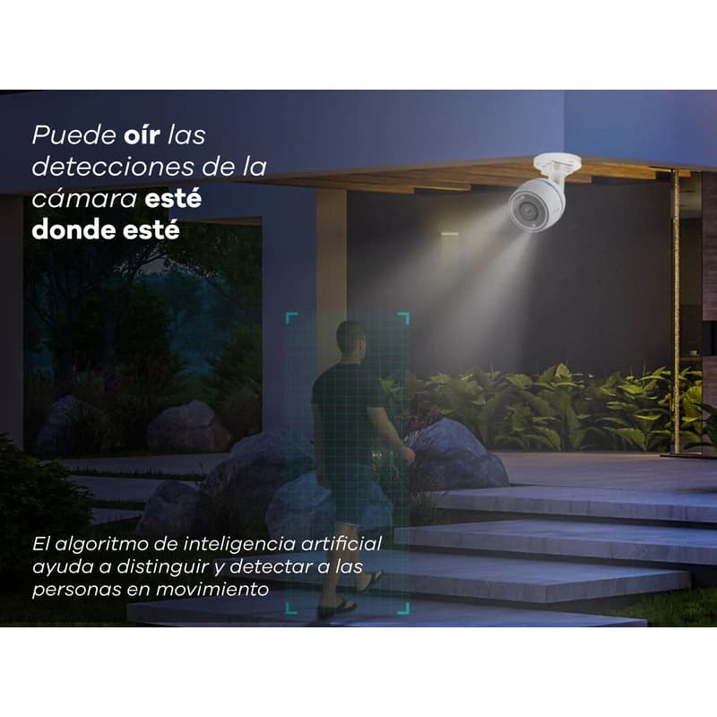 Cámara de Seguridad WiFi Exterior Ezviz H3C 1080p con Detección IA y Visión Nocturna 30m