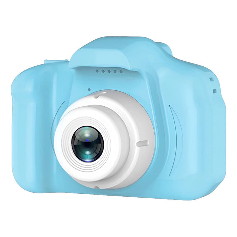 Cámara Digital Hd Niños Niñas Facil Uso Filma Fotos Color — Celeste