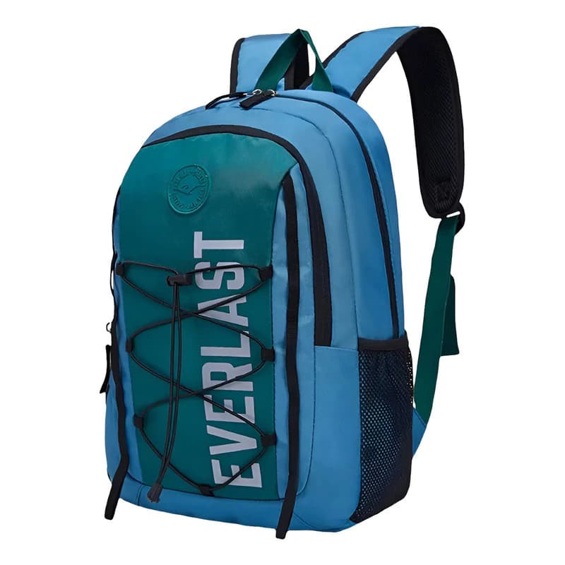 Mochila Porta Notebook 15,6" Everlast Urbana Nylon Reforzada 19 L — Azul / Lisa