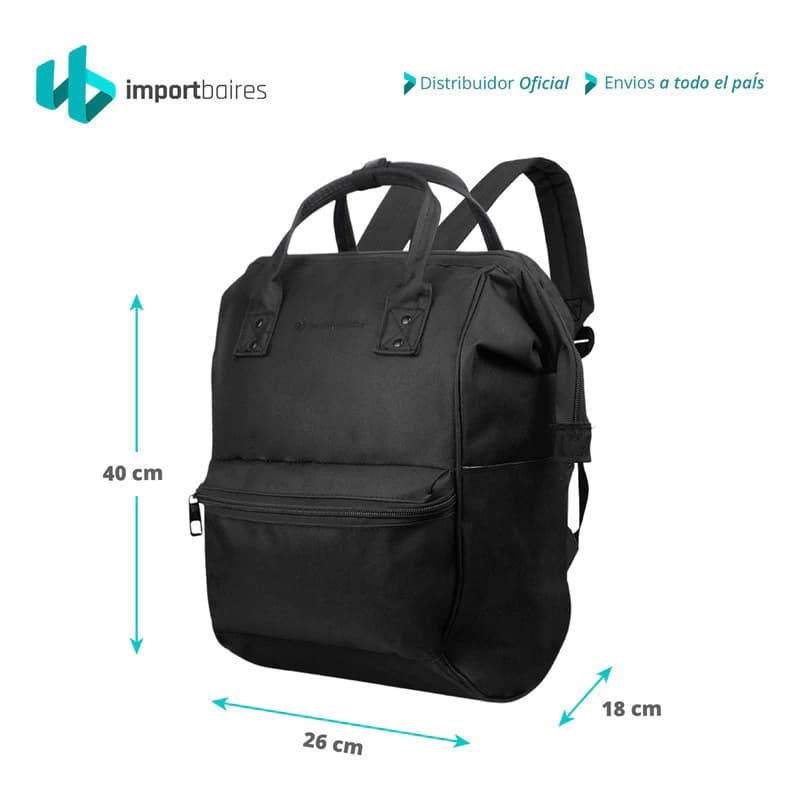 Mochila Boca De Pez Urbana 440029 20l Nylon Mujer