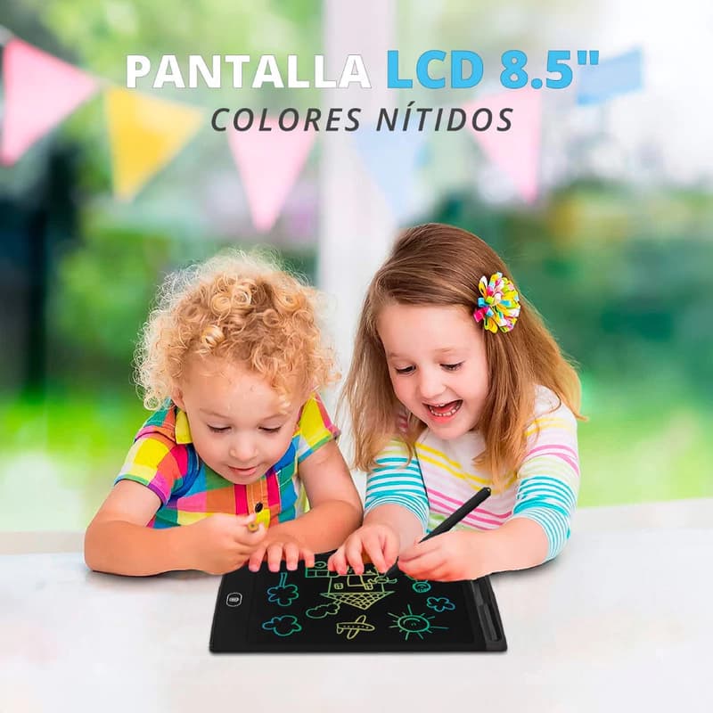 Pizarra Mágica Infantil T-Go 8.5" para Dibujo y Escritura sin Papel