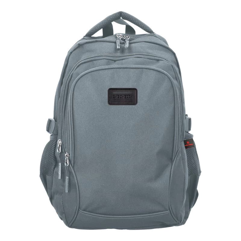 Mochila Urbana Escolar Porta Notebook 15" Bagcherry — Liviana y Resistente — Gris / Liso