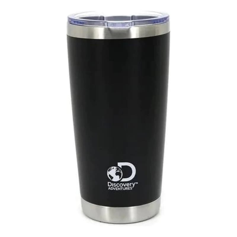 Vaso Térmico Acero Inoxidable 600 ml Discovery Adventure con Tapa – Negro