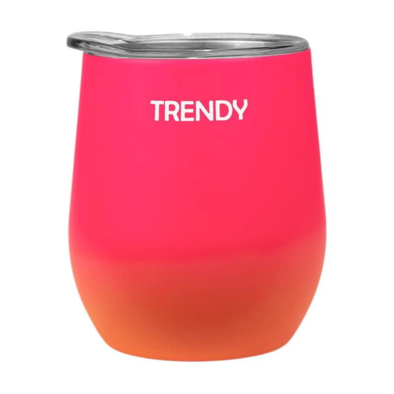 Mate Térmico Trendy 280 ml Acero Inoxidable con Tapa — Frío y Calor — Fucsia 16265 / Degradé
