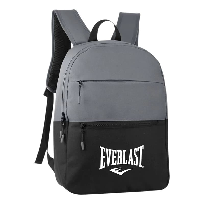 Mochila Urbana Everlast 25L Unisex con Porta Notebook hasta 15.6" — Negro/Gris / Liso