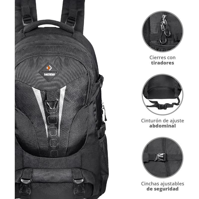 Mochila Camping Bagcherry Grande 50 L - Viaje, Montaña y Aventura