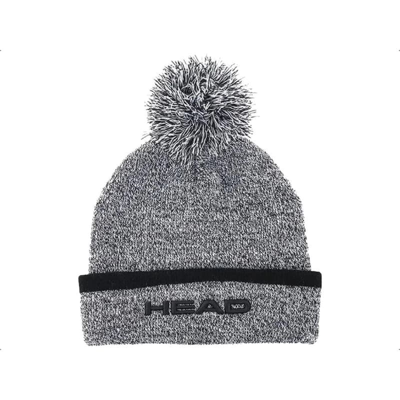 Gorro con Pompón Head Unisex Invierno | Acrílico Suave Abrigado — Negro / Único