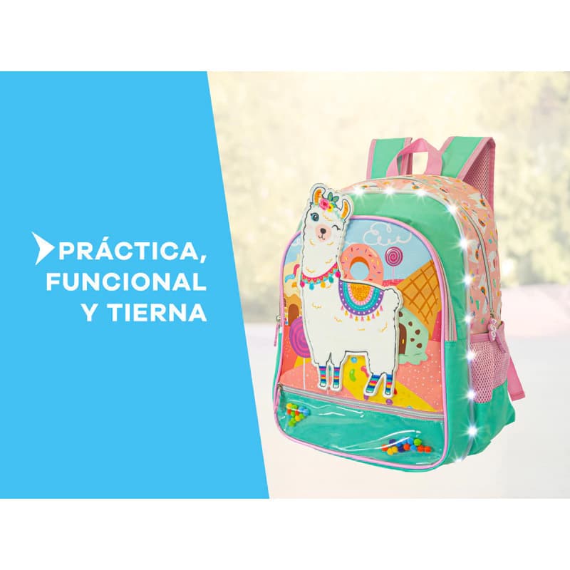 Kit Escolar | Mochila + Cartuchera | Llama