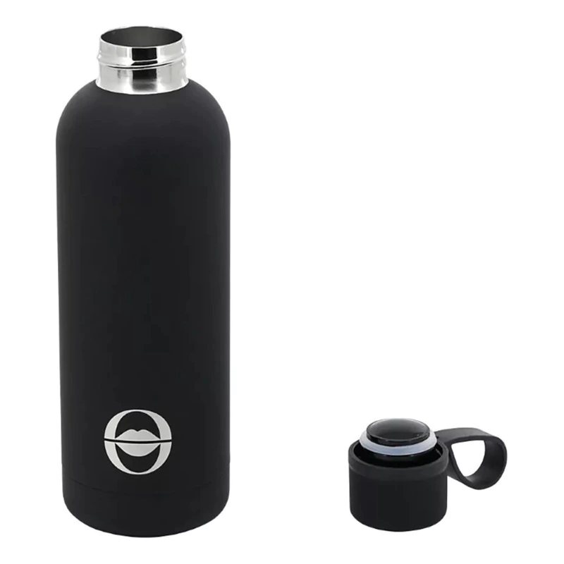 Botella Térmica 500 ml | Acero Inoxidable Doble Capa | Oreiro Love — Negro