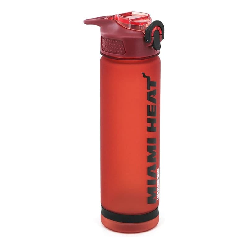 Botella Deportiva NBA Miami Heat 850ml – Libre de BPA, Pico Rebatible y Asa